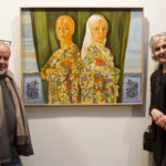Rossella Genovese et Mohamed Boumeghra, calligraphe.