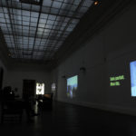 Salle vidéo, Exposition Les Nouveaux Mythes, Grenoble.